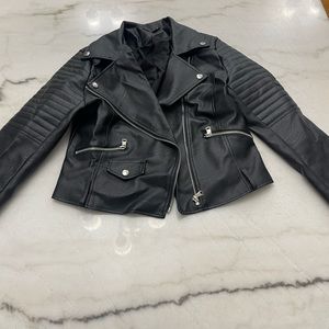 Shein faux leather jacket